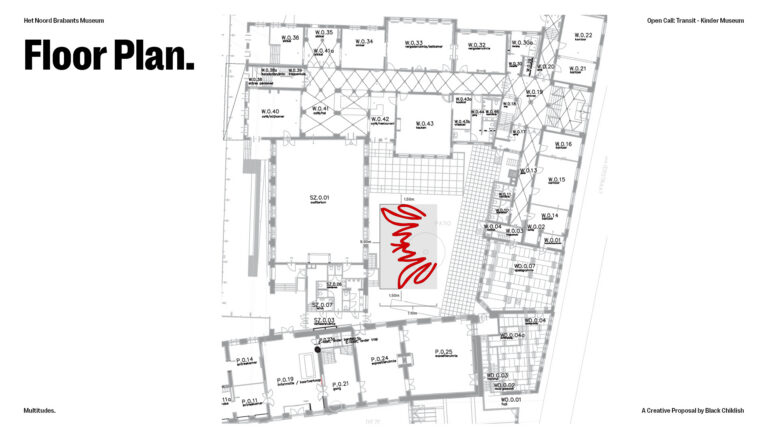 HNBM - Transit - Black childish - het noordbrabants museum - transit - multitudes - c - floor plan
